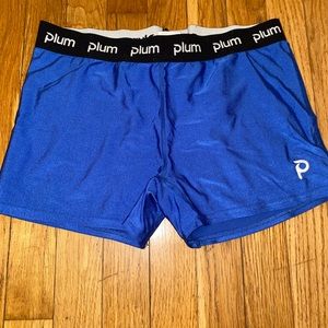 L Plum blue athletic shorts